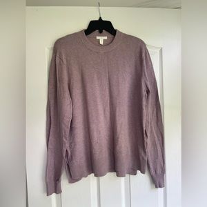 H&M basics light purple crewneck sweatshirt
